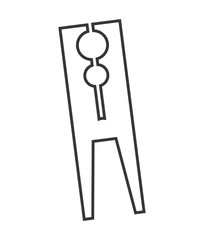 clothes peg isolated icon