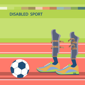 Disabled athletes sport competition