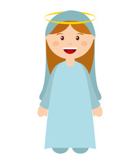 manger character cartoon isolated icon