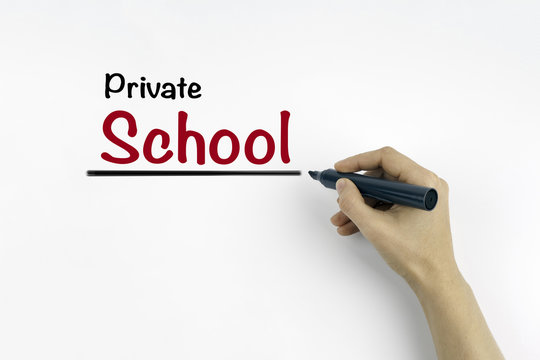 Hand With Marker Writing - Private School