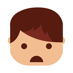 depressed person character isolated