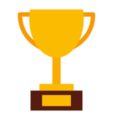 trophy award isolated icon