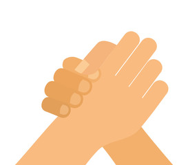 hand shake isolated icon