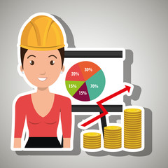 woman economy money vector illustration graphic eps 10