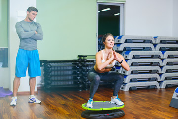 the fitness girl on the core platform coach