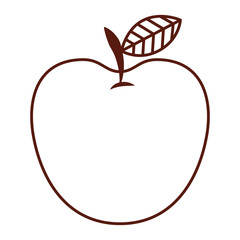 fresh fruit delicious isolated icon