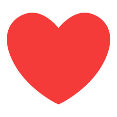 Simple red heart sharp vector icon. Color card beautiful celebrate bright emoticon red heart symbol. Red heart holiday abstract art icon decoration. Romance shape design. Love amour heart symbol.