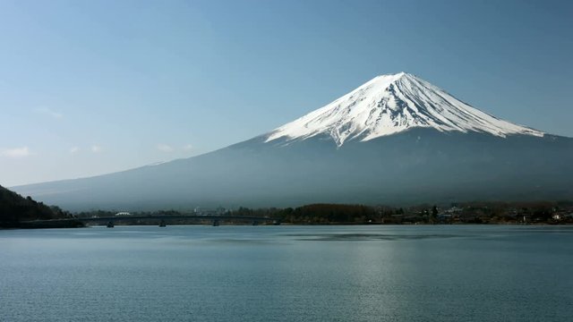 Fuji mountain blue,sunny, and clear sky