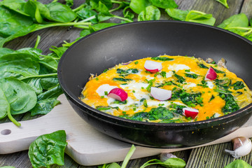 Spinach Omelette