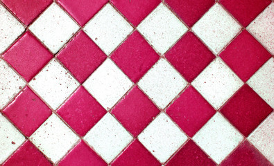 Old Pattern Square Tile Texture/Floor