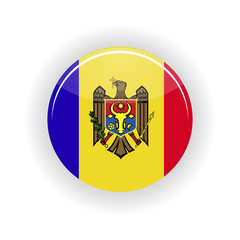 Moldavia icon circle isolated on white background. Kishinev icon vector illustration