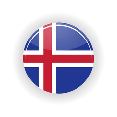 Iceland icon circle isolated on white background. Reykjavik icon vector illustration