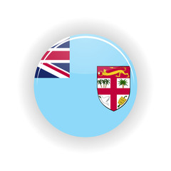 Fiji icon circle isolated on white background. Suva icon vector illustration