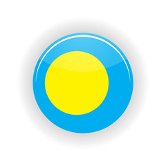 Palau icon circle isolated on white background. Melekeok icon vector illustration