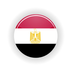 Obraz premium Egypt icon circle isolated on white background. Cairo icon vector illustration
