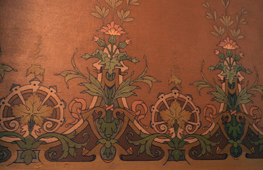 Papier peint art nouveau.