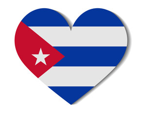 heart flag cuba
