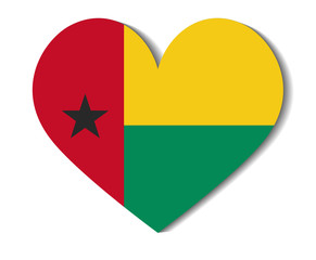 heart flag guinea bissau