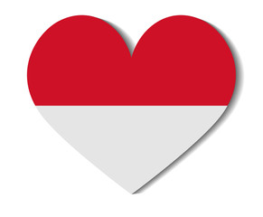 heart flag indonesia