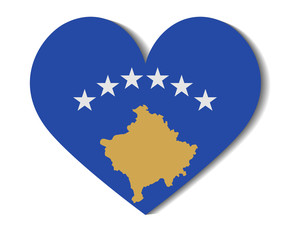 heart flag kosovo