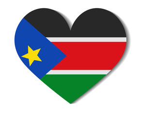 heart flag south sudan