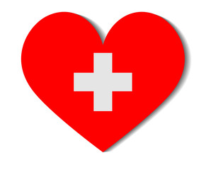 heart flag switzerland
