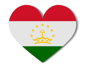 heart flag tajikistan