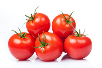 Tomato isolated on white