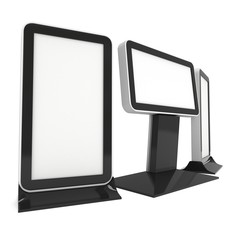 Trade show booth LCD screen stand.