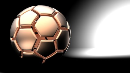 Obraz premium Soccer ball. 3D illustration. 3D CG.
