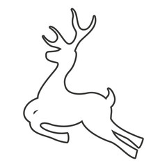 deer reindeer isolated icon
