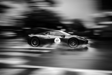 Panning Ferrari Mille Miglia  - obrazy, fototapety, plakaty