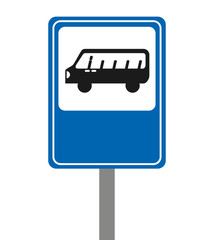 bus stop signal isolated icon