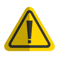 caution signal isolated icon
