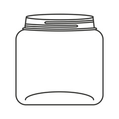 cute mason jar isolated icon