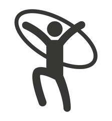 athlete sport figure silhouette