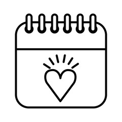 heart love romantic isolated icon