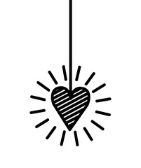 heart love romantic isolated icon