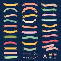 Vector ribbons and labels