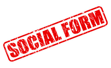 SOCIAL FORM red stamp text