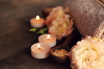 Beautiful spa composition, closeup