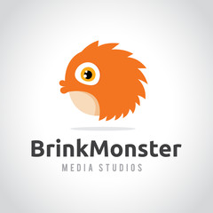 Monster logo, Brink Monster logo,bird logo template.