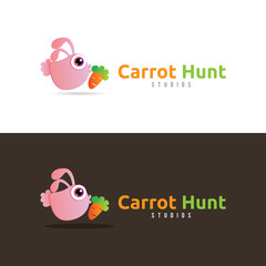 Carrot Hunt ,rabbit logo 