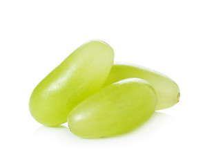 green grapes isolated on the white background
