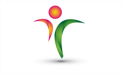 abstract gradient people logo