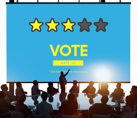 Customre Feedback Comment Vote Review Results Concept