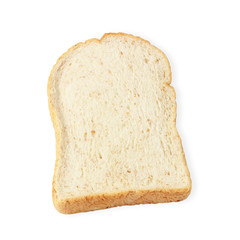 sliced bread isolated on white background