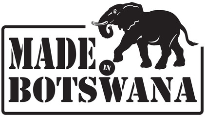 Stamp imprint - Made in Botswana