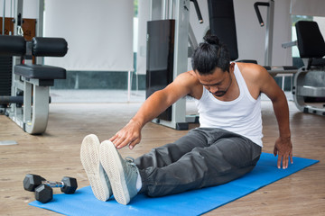 exercises in fitness sport club
