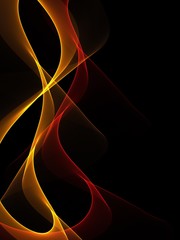 Abstract technology black background with curved mesh texture
